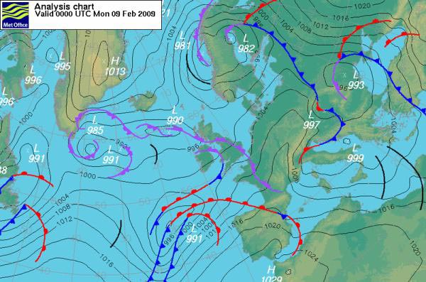 Depression Synoptic Chart