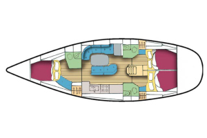 The layout for sailing yacht Chao Lay.