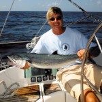 RYA Instructor Alex Johnstone fishing