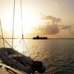 Sunset in Tobago Cays