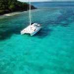 View from the mast in Tobago Cays | Grenada Bluewater Sailing