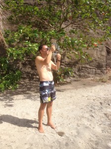 Practicing sun sights for the RYA Yachtmaster Ocean Theory on Grenada