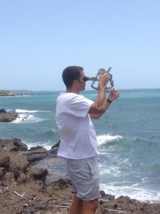 Checking sun sights on the Yachtmaster Ocean Theory Course