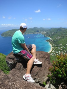 Hiking Mount Peggy in Bequia on skippered sailing holidays