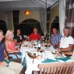Antigua Sailing Week - Crew having dinner in Antigua
