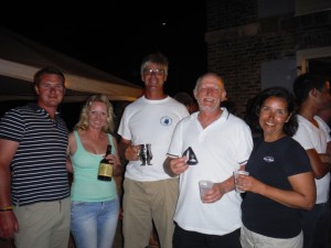 Antigua Sailing Week - Grenada Bluewater Sailing collecting prizes