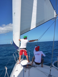 Hone your sailing skills when you race in sailing regattas