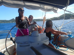 Passage planning on our SGU student learn to sail courses.