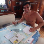 Sabih does his passage planning on Chao Lay.