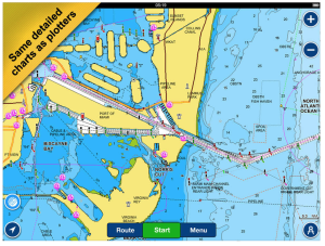 One of the top sailing apps is Navionics