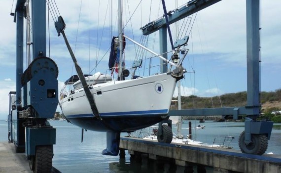Chao Lay being hauled out in Grenada