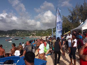 Crowds line the shore for Grenada Workboat Regatta 2016