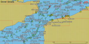 AIS signal shown on a ships screen