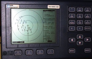 AIS shown on a radar screen