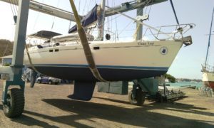 Antifouling our Boat - Bottom Painting