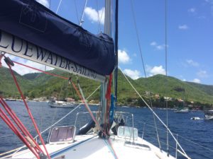 Lines have specific names on a sailing yacht.