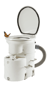 Airhead composting toilet is an alternative to holding tanks.