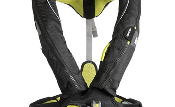 West Marine Spinlock Deckvest 5D safety harness and PFD.